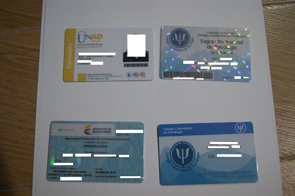 VENTA DE TARJETAS PROFESIONALES REGISTRADAS